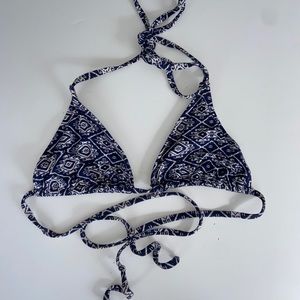 JCrew Blue Triangle Bikini Set